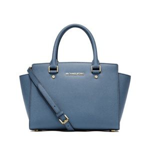 Michael Kors Selma Medium Top-Zip Satchel Bag
